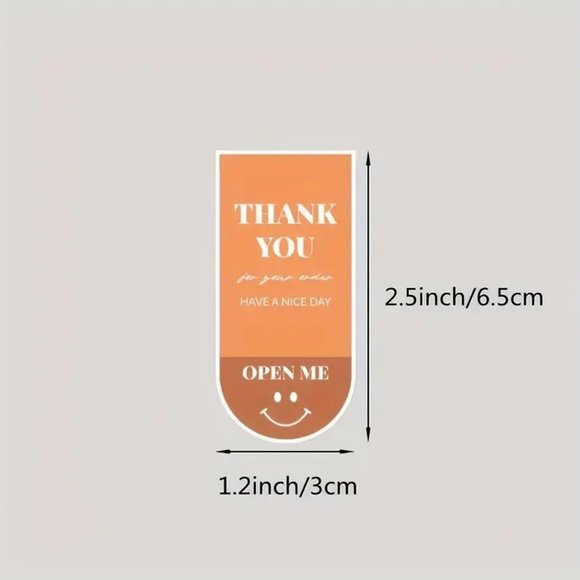 NEW 100 Stickers Thank You For Your Order, Have A Nice Day Labels - Multi - Picture 4 of 5